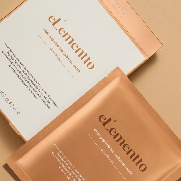 ★MD추천 신상품★ 글로우블룸 엘레멘토 엘릭시르  펩타이드 바이오 셀룰로오스 마스크팩 30ml